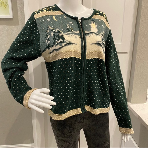 Christopher & Banks Sweaters - Christopher & Banks Christmas Snow sweater Sz Sml